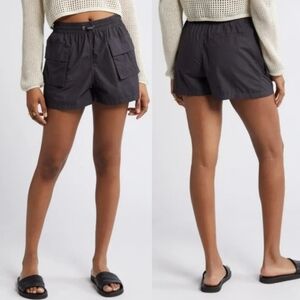 Nordstrom BP. Cotton Poplin Cargo Shorts, Grey Phantom